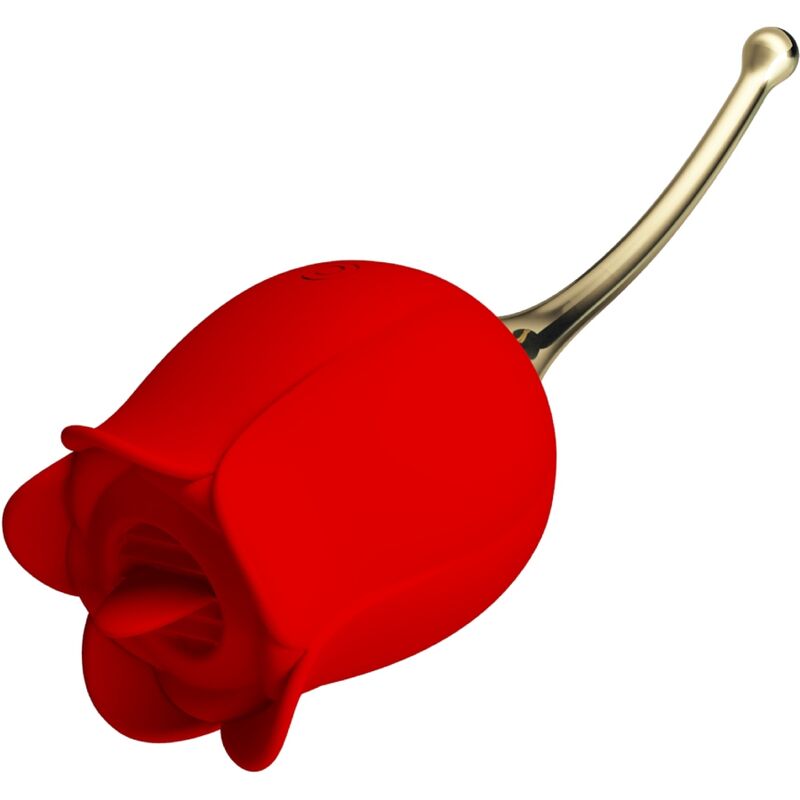 PRETTY LOVE - ROSE LOVER ROSE CLITORIS STIMULATOR 12 VIBRATIONS RED - 6