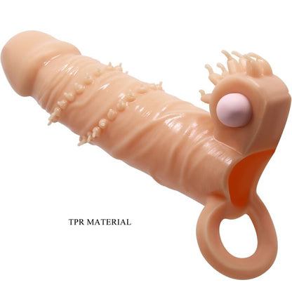 PRETTY LOVE - CONNOR PENIS SLEEVE + CLITORIS STIMULATOR FLESH - 5