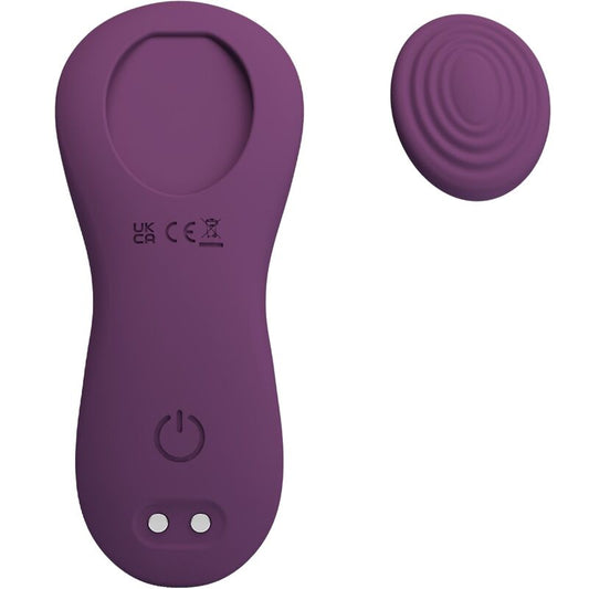 PRETTY LOVE - MANE LAY ON CLITORIS MASSAGER 10 VIBRATIONS REMOTE CONTROL PURPLE - 1