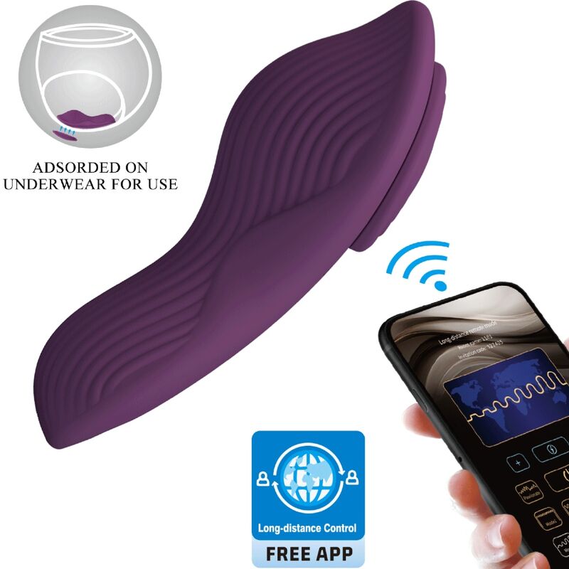 PRETTY LOVE - MANE LAY ON CLITORIS MASSAGER 10 VIBRATIONS REMOTE CONTROL PURPLE - 6