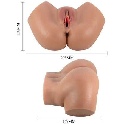 CRAZY BULL - HAILEY VIBRATOR WITH REALISTIC VAGINA AND REMOTE ANAL CONTROL