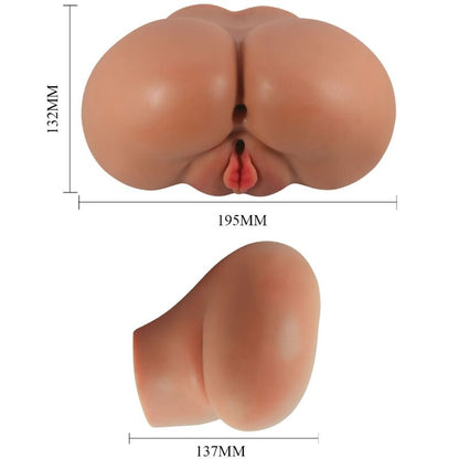 CRAZY BULL - VIBRATORE LUNA CON VAGINA REALISTICA E CONTROLLO ANO REMOTO