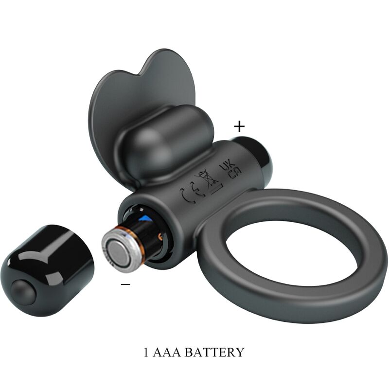 PRETTY LOVE - DEBONAIRE VIBRATING RING RABBIT 10 VIBRATIONS BLACK - 2