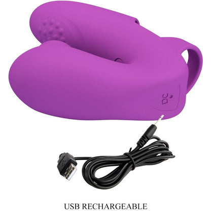 PRETTY LOVE - ATHENA FINGER VIBRATOR WITH CLITORIS STIMULATOR PURPLE - 2