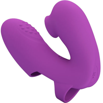 PRETTY LOVE - ATHENA FINGER VIBRATOR WITH CLITORIS STIMULATOR PURPLE - 7