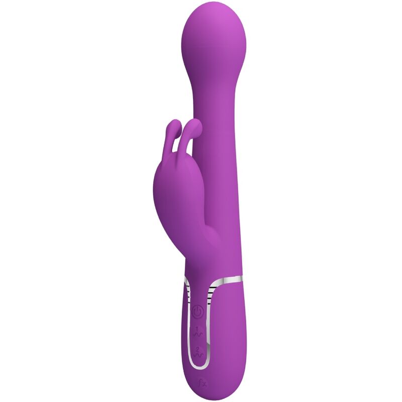 PRETTY LOVE - DEJON 3 IN 1 MULTIFUNCTION RABBIT VIBRATOR  PURPLE - 8