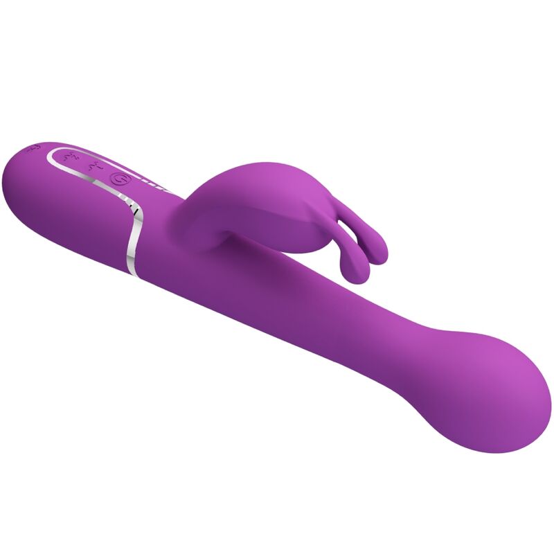 PRETTY LOVE - DEJON 3 IN 1 MULTIFUNCTION RABBIT VIBRATOR  PURPLE - 3