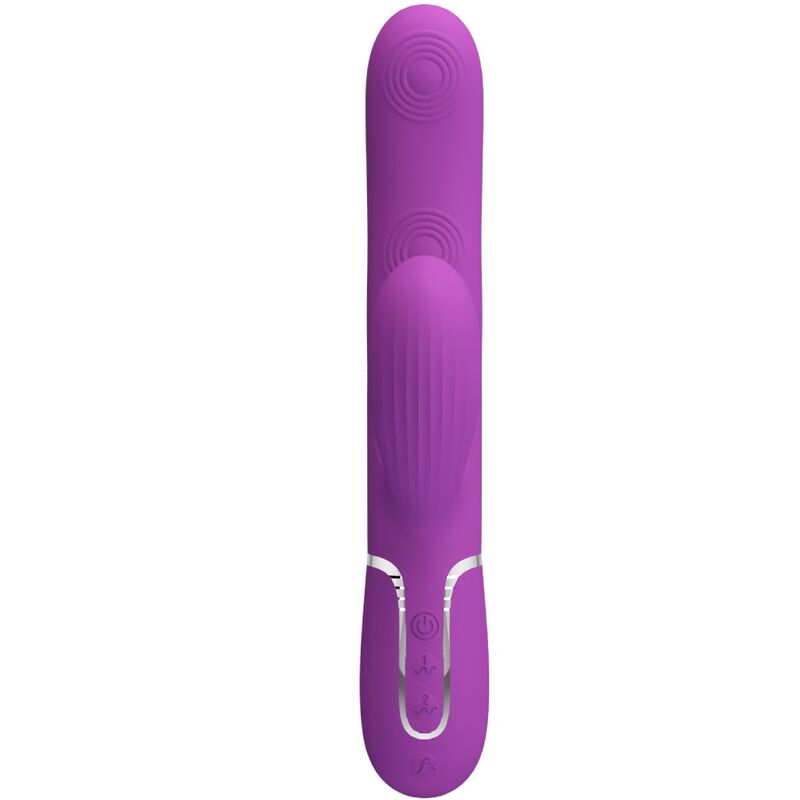 PRETTY LOVE - PERLITA 3 IN 1 MULTIFUNCTIONAL PURPLE RABBIT VIBRATOR
