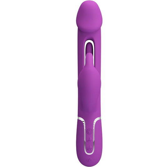 PRETTY LOVE - KAMPAS 3 IN 1 MULTIFUNCTION RABBIT VIBRATOR  PURPLE - 1