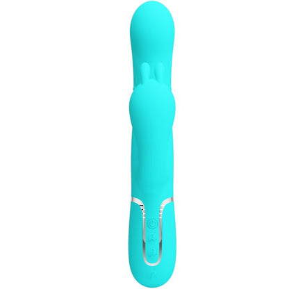 PRETTY LOVE - CAMMY 4 IN 1 MULTIFUNCTIONAL TRIPLE RABBIT VIBRATOR BLUE