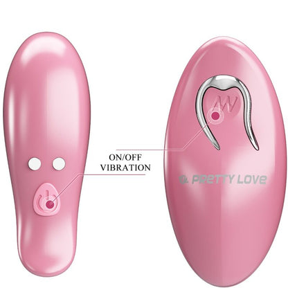 PRETTY LOVE - CAILEY NIPPLE CLAMPS 10 VIBRATIONS REMOTE CONTROL PINK