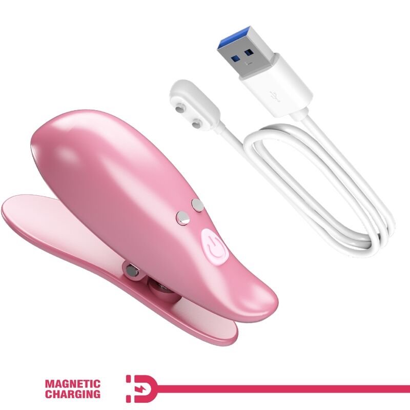 PRETTY LOVE - CAILEY NIPPLE CLAMPS 10 VIBRATIONS REMOTE CONTROL PINK - 5