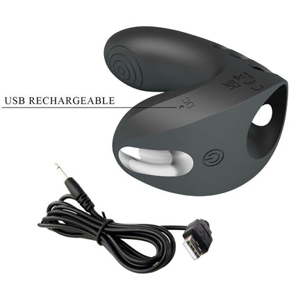 PRETTY LOVE - CAMELIA FINGER VIBRATOR 7 VIBRATIONS BLACK - 5