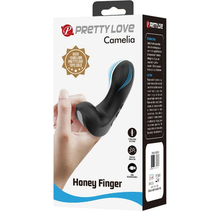 PRETTY LOVE - CAMELIA FINGER VIBRATOR 7 VIBRATIONS BLACK - 6