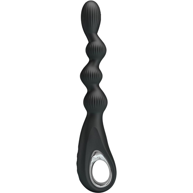 PRETTY LOVE - FEDERER ANAL VIBRATOR 12 VIBRATIONS BLACK - 1