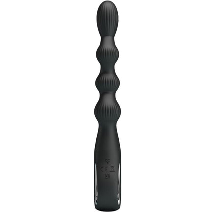 PRETTY LOVE - FEDERER ANAL VIBRATOR 12 VIBRATIONS BLACK - 2