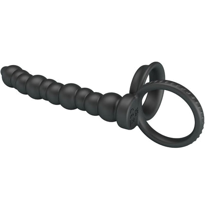 PRETTY LOVE - DILLION DOUBLE PENETRATION COCK RING BLACK - 2