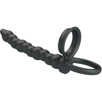 PRETTY LOVE - DILLION DOUBLE PENETRATION COCK RING BLACK - 5
