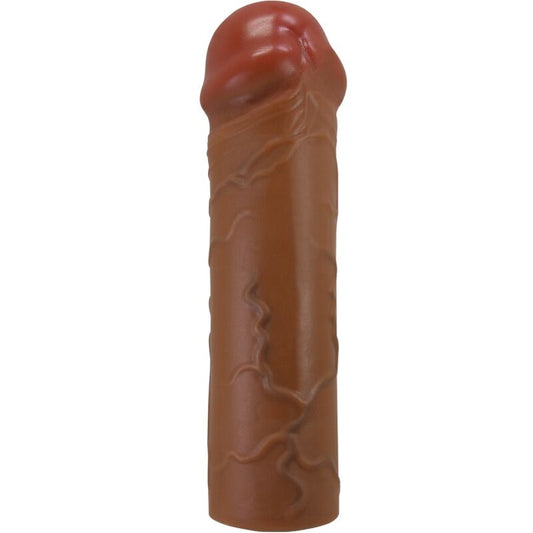 PRETTY LOVE - NILE PENIS SLEEVE WITH 2.5 CM EXTENSION MULATTO - 1