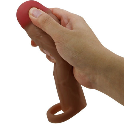 PRETTY LOVE - HANI PENIS SLEEVE WITH 5 CM EXTENSION MULATTO - 4