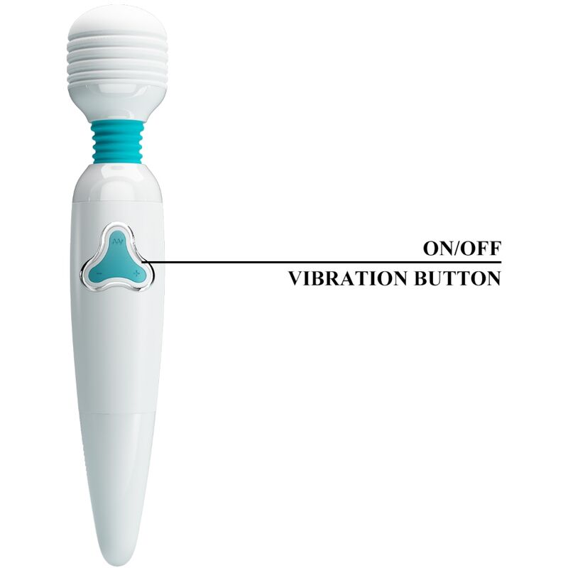 PRETTY LOVE - CLOUD WAND VIBRATOR  7 VIBRATIONS WHITE - 7