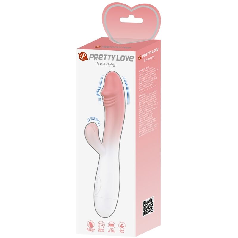 PRETTY LOVE - SNAPPY RABBIT VIBRATOR 30 VIBRATIONS PINK - 7