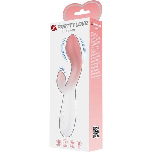 PRETTY LOVE - G-SPOT VIBRATOR + CLITORAL STIMULATOR 30 VIBRATIONS PINK