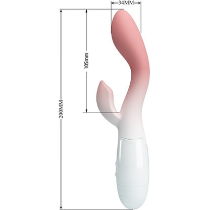 PRETTY LOVE - G-SPOT VIBRATOR + CLITORAL STIMULATOR 30 VIBRATIONS PINK
