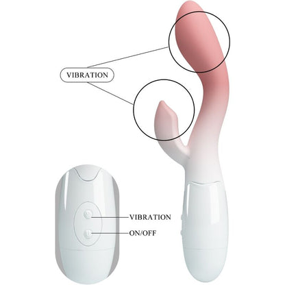 PRETTY LOVE - BRIGHTY G-SPOT VIBRATOR + CLITORIS STIMULATOR 30 VIBRATIONS PINK - 4