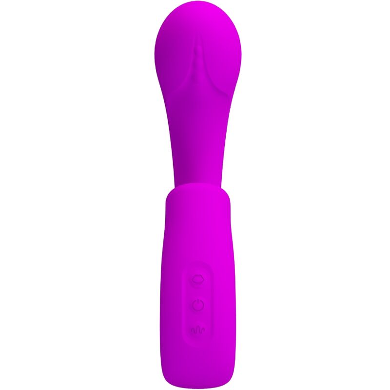 PRETTY LOVE - SIBEL SIBEL G-SPOT VIBRATOR + CLITORAL STIMULATOR 10 VIBRATIONS PURPLE
