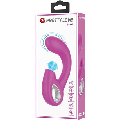 PRETTY LOVE - SIBEL SIBEL G-SPOT VIBRATOR + CLITORIS STIMULATOR 10 VIBRATIONS PURPLE - 3