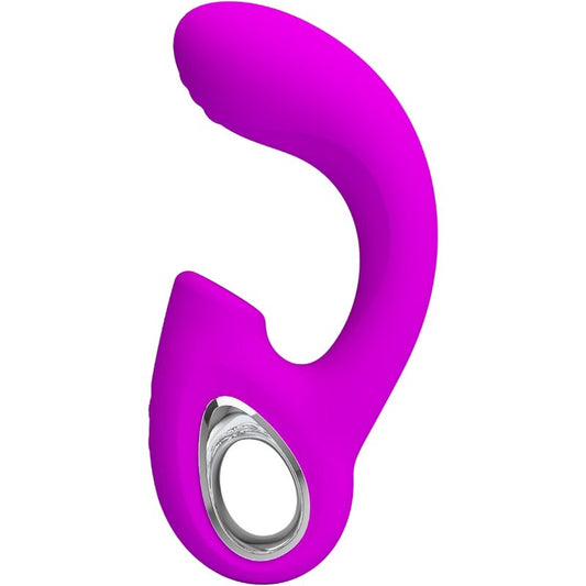PRETTY LOVE - SIBEL SIBEL G-SPOT VIBRATOR + CLITORIS STIMULATOR 10 VIBRATIONS PURPLE - 1