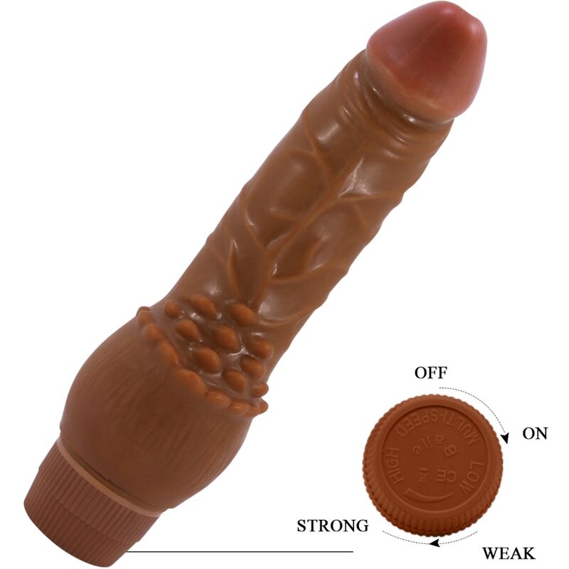 BAILE - BARBARA REALISTIC VIBRATOR 19.5 CM MULATTO - 5