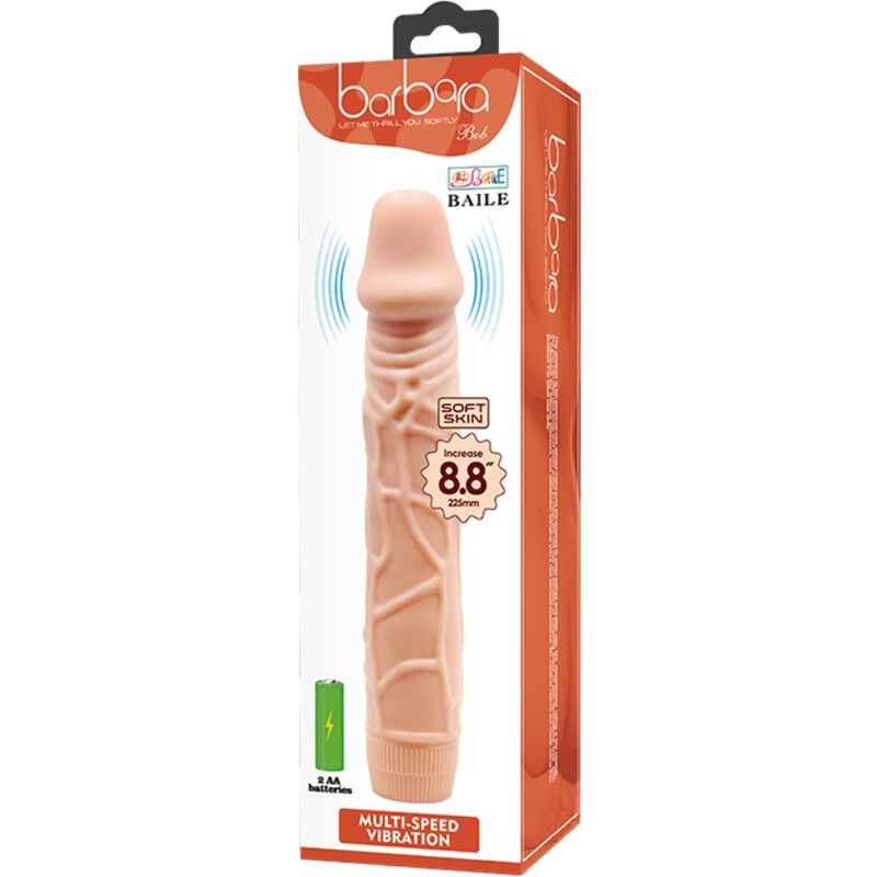 BAILE - BOB REALISTIC VIBRATOR 22.5 CM FLESH - 4