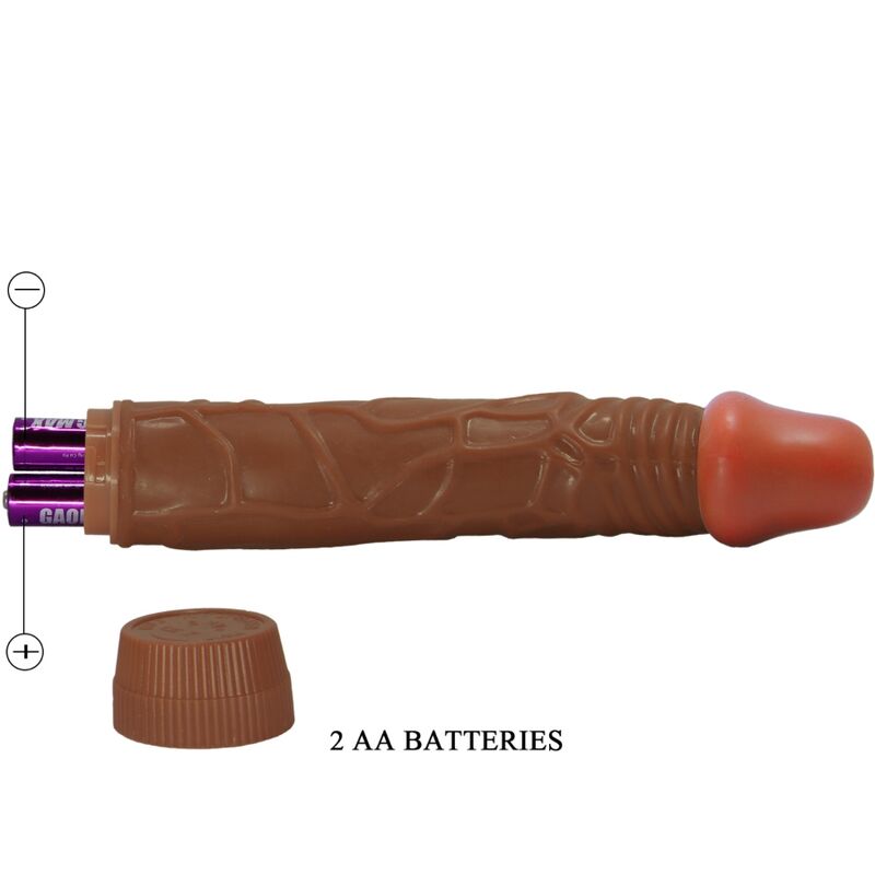 BAILE - BOB REALISTIC VIBRATOR 22.5 CM MULATTO - 1