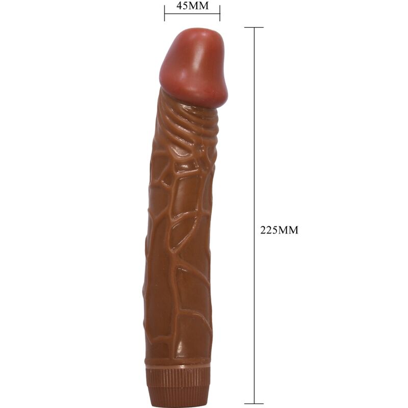 BAILE - BOB REALISTIC VIBRATOR 22.5 CM MULATTO - 4
