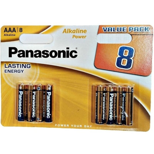 PANASONIC - BRONZE ALKALINE AAA BATTERY LR03 BLISTER*8 - 1