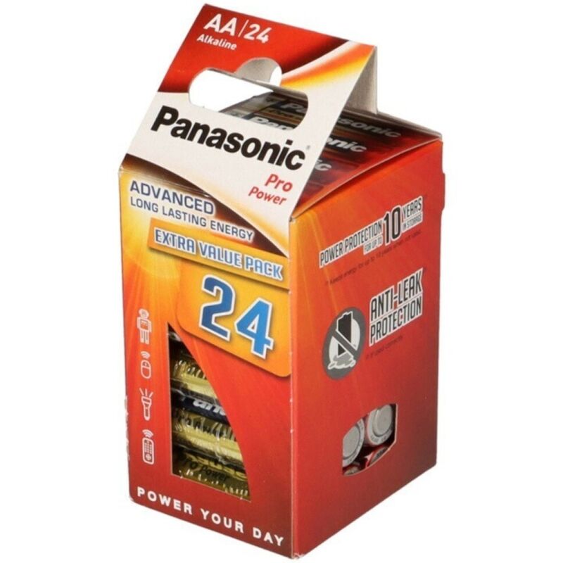 PANASONIC - PRO POWER ALKALINE AA BATTERY LR6 PACK*24 - 1
