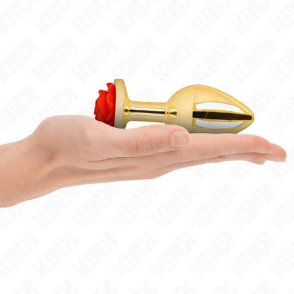 KINK -  PLUG ANAL GOLD ROSE RED SIZE L - 2