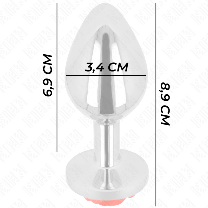 KINK - PLUG ANAL ROSE RED SIZE M - 3