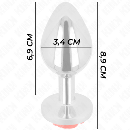 KINK - PLUG ANAL ROSE RED SIZE M - 3