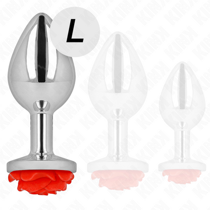 KINK - PLUG ANAL ROSE RED SIZE L - 4