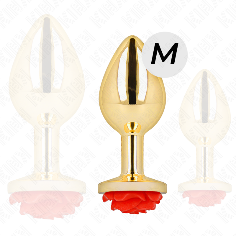 KINK -  PLUG ANAL GOLD ROSE RED SIZE M - 4