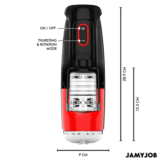 JAMYJOB - STORM AUTOMATIC VAGINA MASTURBATOR 10 ROTATION AND THRUST MODES - 1