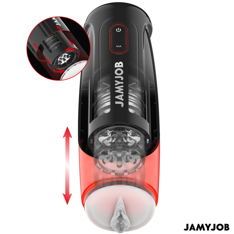 JAMYJOB - STORM AUTOMATIC VAGINA MASTURBATOR 10 ROTATION AND THRUST MODES - 4
