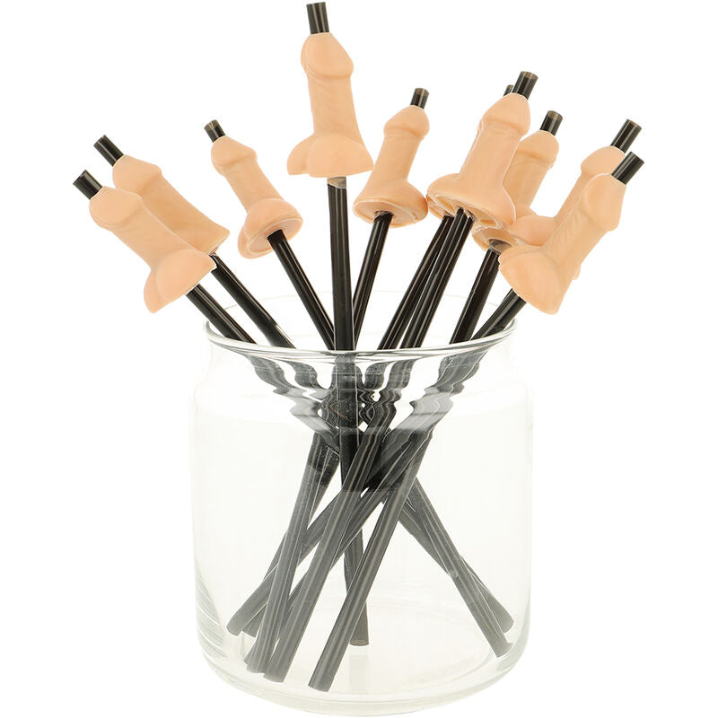 DIABLO PICANTE - BAG OF 10 NATURAL PENIS STRAWS - 4