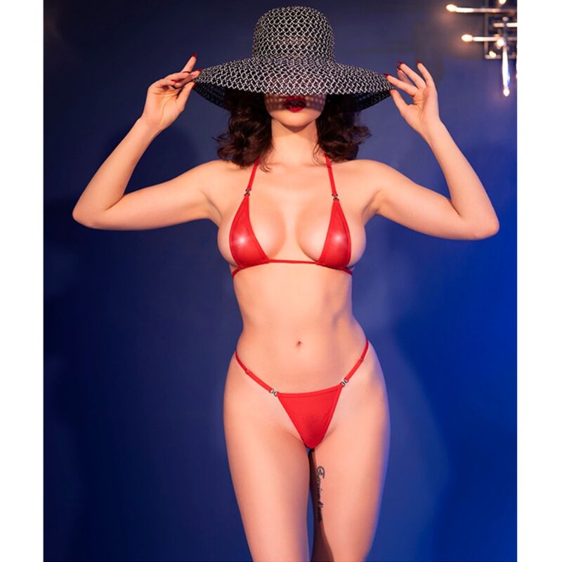 CHILIROSE - CR 4840 RED MICRO BIKINI S/M