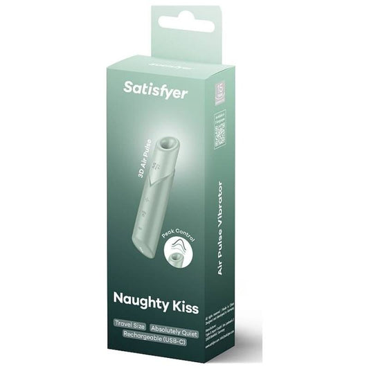 SATISFYER - NAUGHTY KISS WAVE CLITORIS STIMULATOR AQUAMARINE - 1