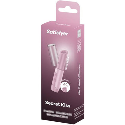 SATISFYER - SECRET KISS WAVE CLITORIS STIMULATOR PINK - 3