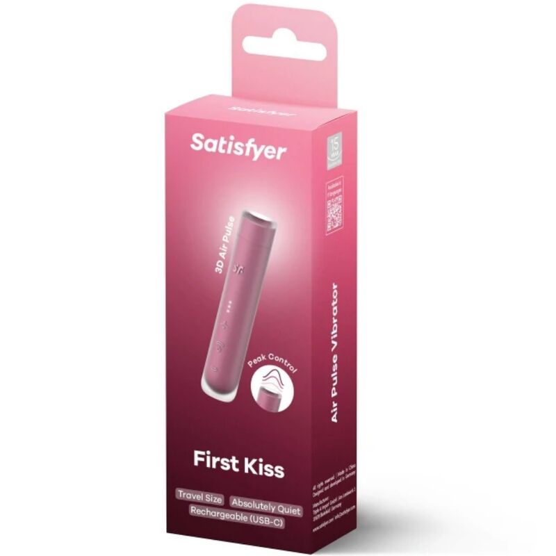 SATISFYER - FIRST KISS WAVE CLITORIS STIMULATOR GARNET - 2